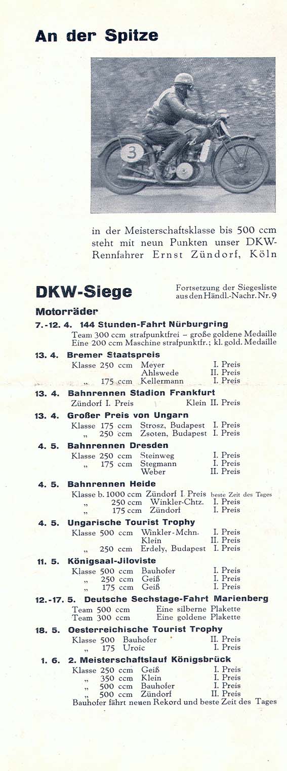 DKW-Siege
