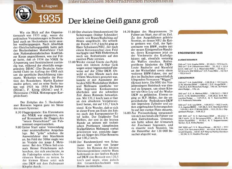 Hockenheim Eröffnungsrennen