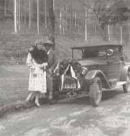 Nach dem Sieg<br>Arthur Geiss mit Ehefrau